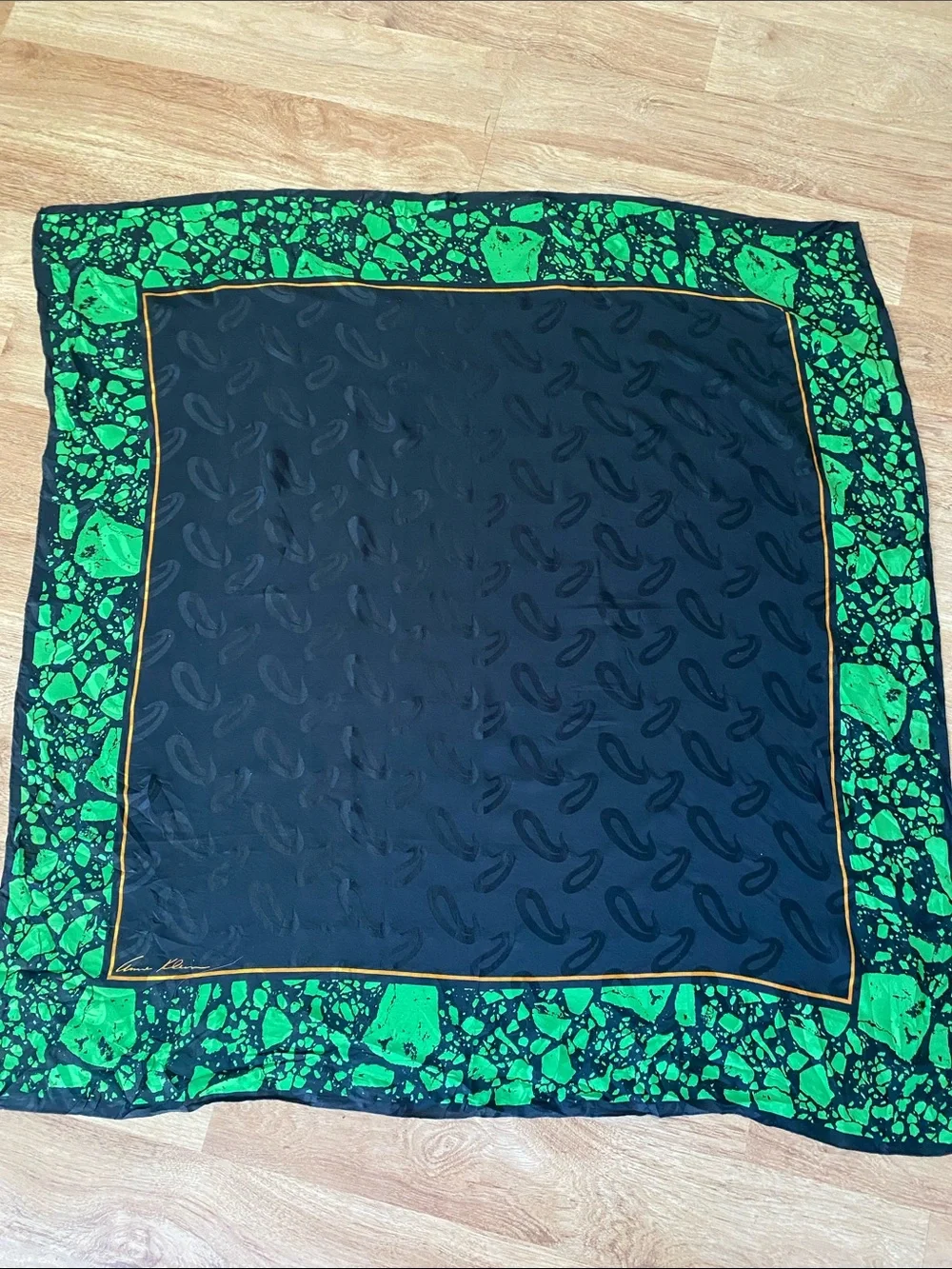 Anne Klein large vintage scarf silk?